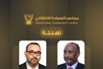 رئيس مجلس السيادة الانتقالي الفريق أول الركن عبدالفتاح البرهان يبعث برقية تهنئة