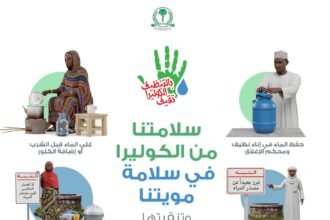 موية نظيفة = صحة وعافية
الموية النضيفة أهم خطوة في الوقاية من الكوليرا:

 خت مو